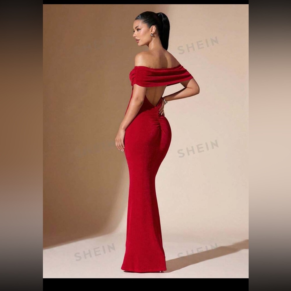 Red gown